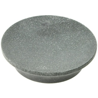 Soap Dish Round Soap Dish Made From Stone in Black Finish Gedy AU11-14